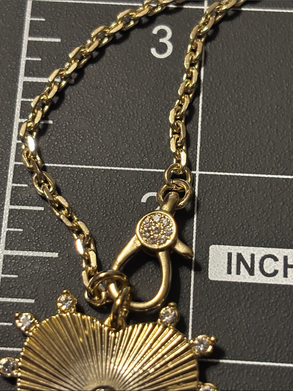 Stella & Dot Stevie Heart Necklace Gold Heart Sunburst Pendant Necklace - Picture 10 of 10
